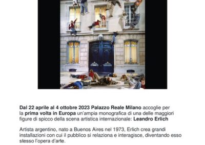 Leandro Erlich a Palazzo Reale a Milano (clicca sulla locandina per ingrandire)