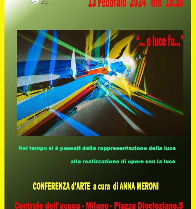 Conferenza d’Arte 13 febbraio ore 15,30