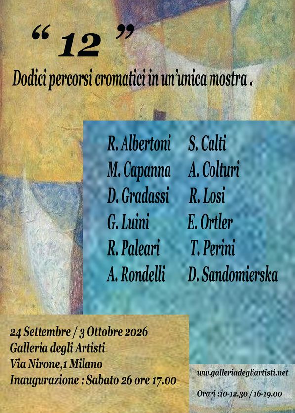 ESPOSIZIONE SOCI SIRIO GALLERIA DEGLI ARTISTI